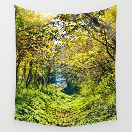 Forest Tapestry, Tree Tapestry, In The Woods, Botanical Large Wall