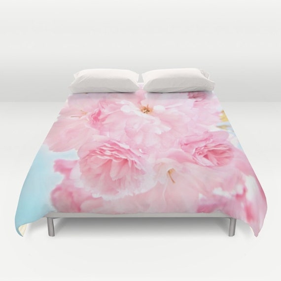Peony Duvet Cover Peony Bedding Flower Bedding Pink Nature Etsy