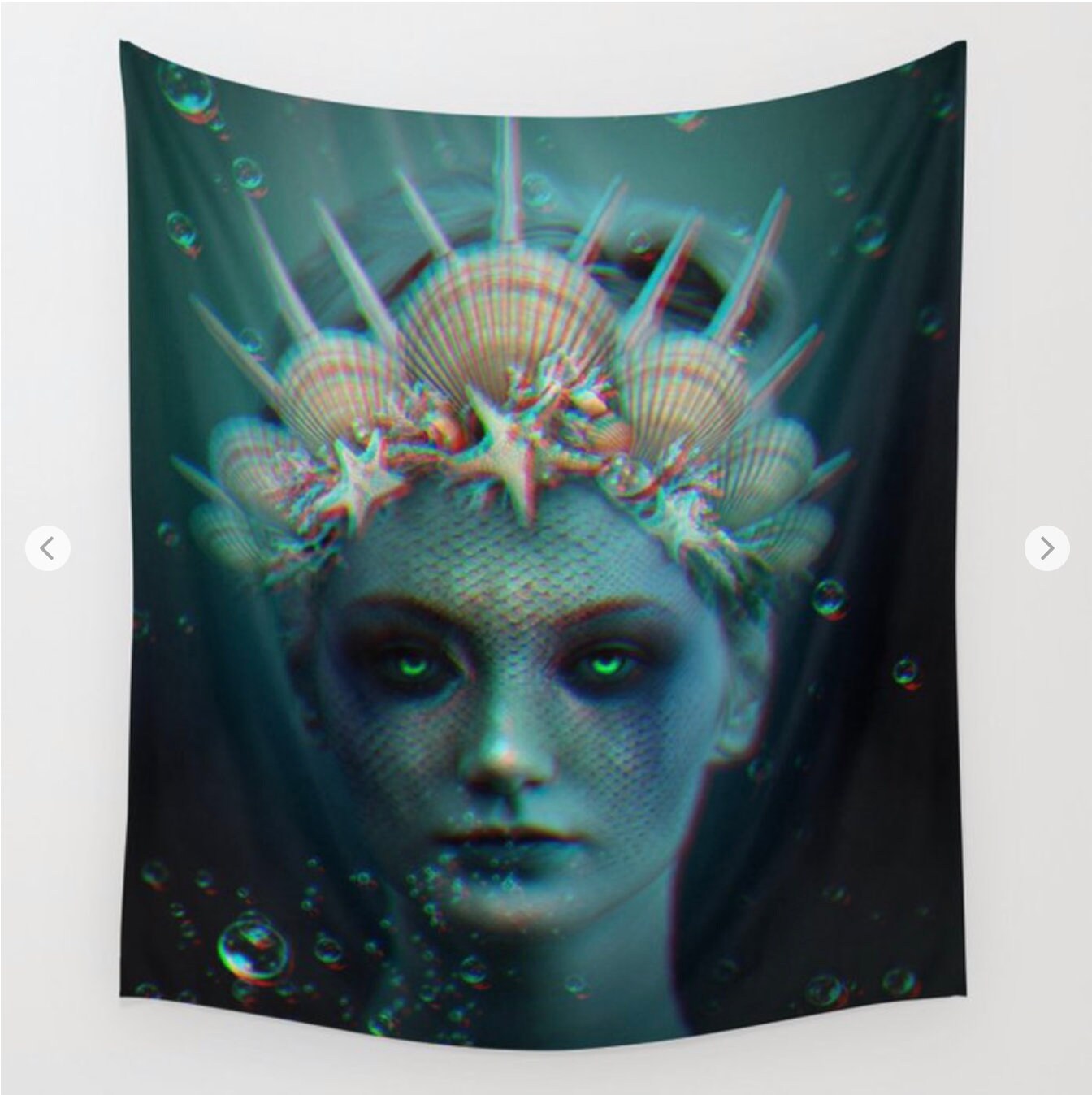 The Siren Tapestry, Mermaid Home Decor, Nature Tapestry, Wall Tapestry