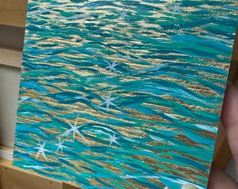 Sparkles on Water - original mini painting