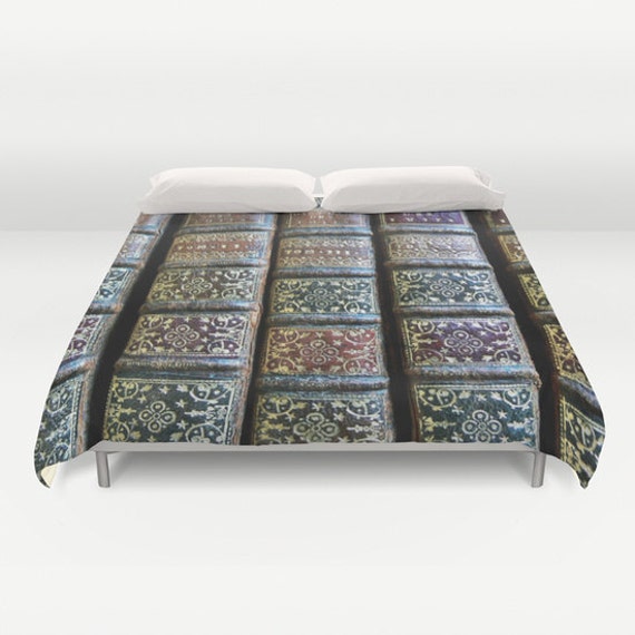 Old Books Duvet Cover Book Decorative Bedding Unique Design