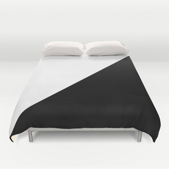 Black White Duvet Cover Modern Made To Order 50