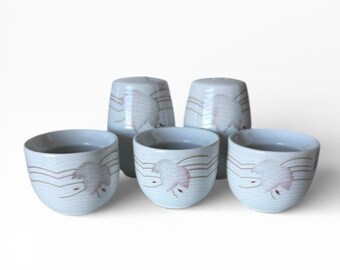 VTG Arzberg Swingline Liberty Set - 3 Egg Cups + Salt and Pepper Shakers