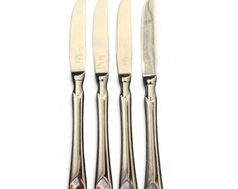 Zwilling JA Henckels PROVENCE 4 Knives Stainless Frosted Silverware Flatware