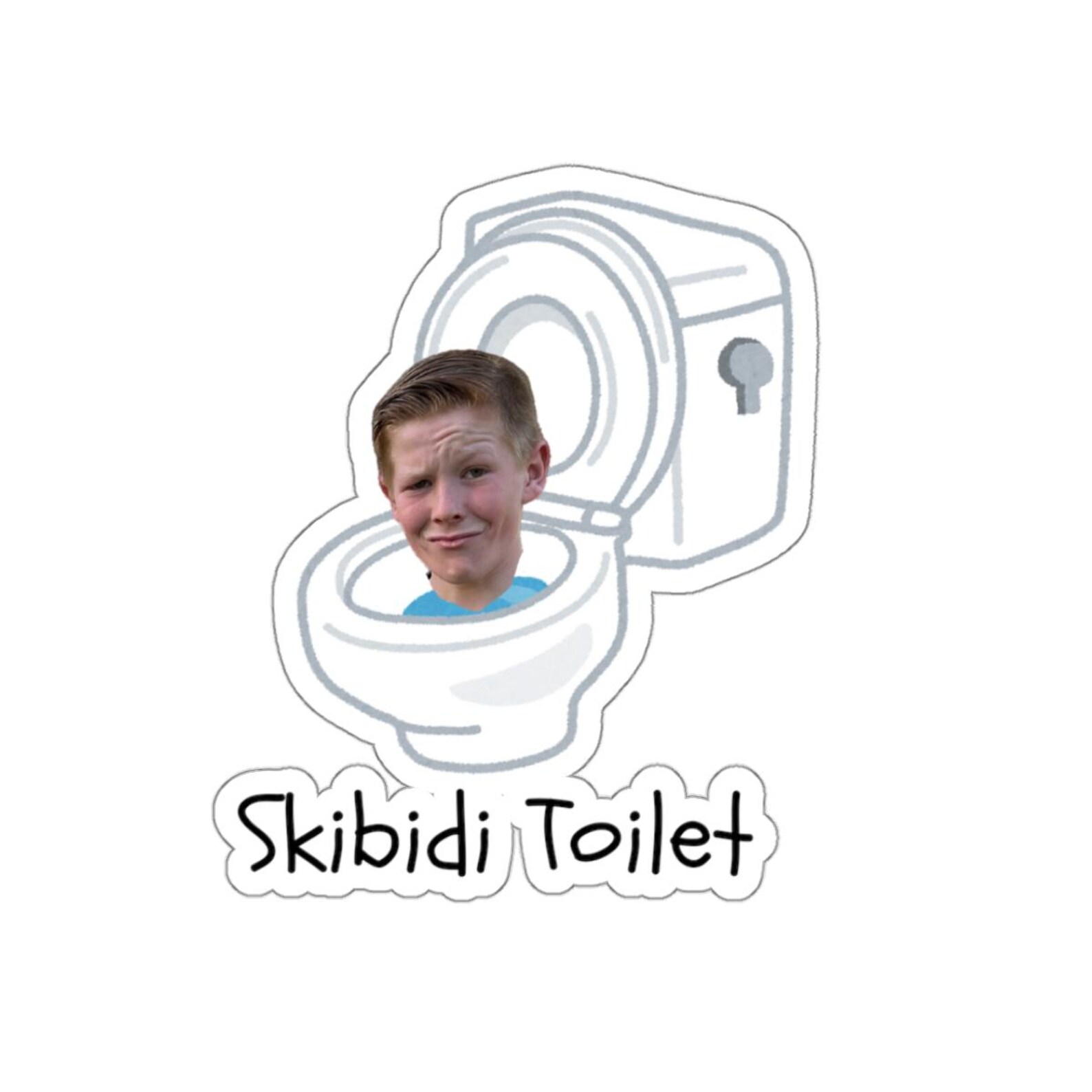 Skibidi Toilet Custom Sticker Gen Alpha Slang Tumbler Decal Gift for