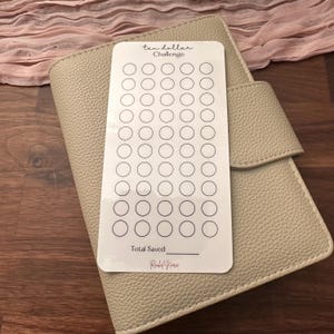 ドル貯金チャレンジトラッカー | 光沢のあるカード紙とマットなベラム | 10 ドルチャレンジ | 再利用可能な貯金トラッカー