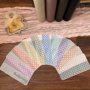 Custom Inserts for Cash Envelopes | Monogram Flower | A6 Size | Matte Vellum