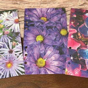 Tableaux de bord personnalisés | Nature | Format A6 | Papier cartonné en lin