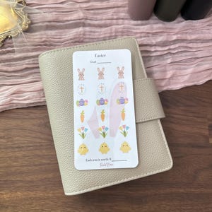 Holiday Savings Tracker | Glossy Cardstock | Easter | Reusable Savings Tracker