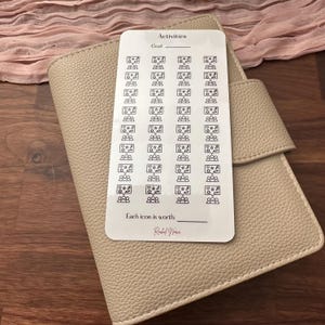 Travel Savings Tracker | Glossy Cardstock & Matte Vellum | Activities | Reusable Savings Tracker