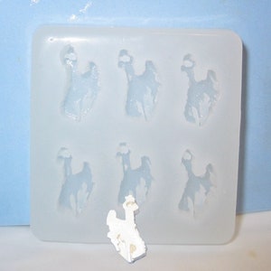 Made To Order custom food safe silicone candy molds - 1" cowboy and bronco