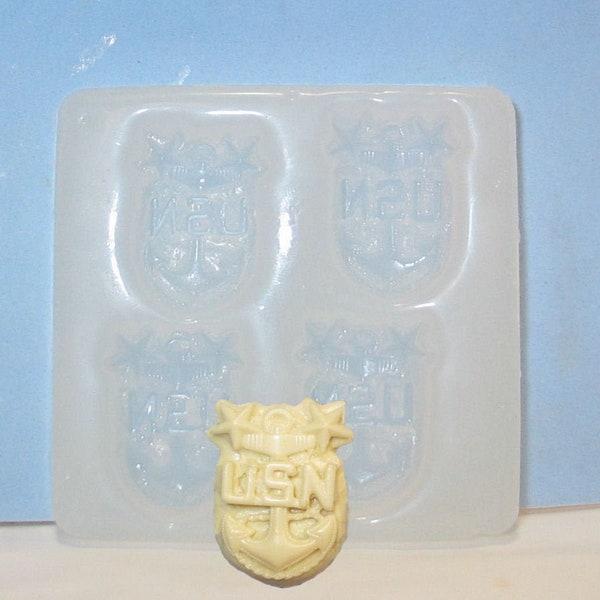 Made To Order custom food safe silicone candy molds – Navy Master Chief Petty Officer (1 1/2")