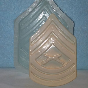 Made To Order custom food safe silicone candy molds – 3&quot; Marine Master Sergeant
