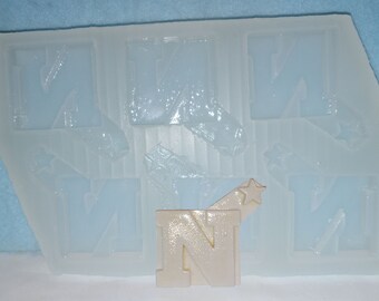 Made To Order custom food safe silicone candy molds - N with star