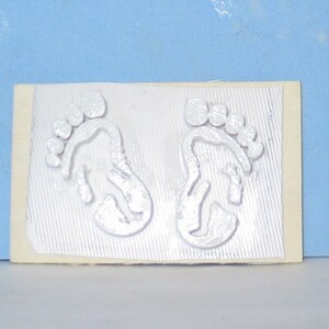 Made To Order custom rubber stamp - Bigfoot feet prints (unmounted)