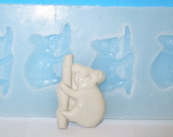 Made To Order custom food safe silicone candy molds - koala bear in tree