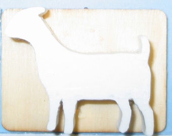 Made To Order custom rubber  stamp - Boer goat (unmounted)