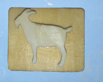 Made To Order custom rubber  stamp - goat (unmounted)