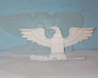 Made To Order custom food safe silicone candy molds – 4" (wide) Air Force/Army Colonel eagle