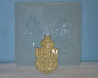 Made To Order custom food safe silicone candy molds – 2" Navy Senior Chief Petty Officer