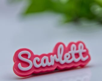 Personalised name 3D magnetic two colour name badge