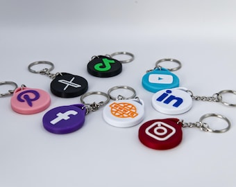 Personalised scannable NFC keychain for your business, social media or website