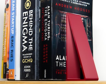 Minimalist Book Ends | Modern 3D Printed Bookend | Colourful Book Support | Desk & Shelf Decor | LettiePrints