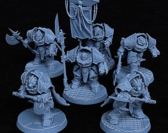TABLEHAMMER - Primal Templars - Sci-Fi Grimdark Miniatures for Wargames | Proxies | Special Weapons Soldiers | Sanctifiers