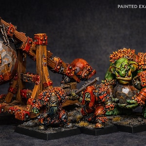 Orc Stone Thrower – MOM Miniatures | Orc Siege War Machine | Fantasy Wargaming Miniature | Resin Tabletop Mini | 28mm 32mm