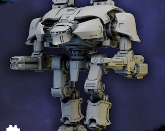 Dark Mechanicum Chaos Titan – GHAMAK Heretic Knights | Grimdark Sci-Fi War Machine | Titan Walker 22.4 centimeters tall