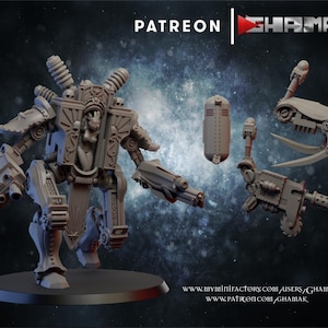 Red Sister Penitent Machine 28mm 32mm Sci-Fi Walker Resin Miniature Ghamak