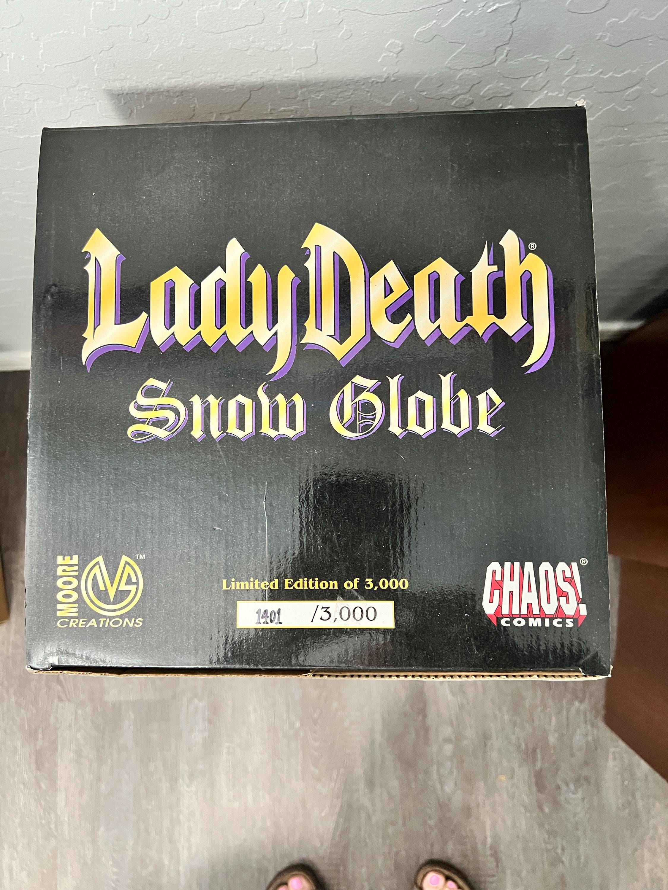 1997 Chaos Comics Lady Death V Purgatori Musical Snow Bats Globe 
