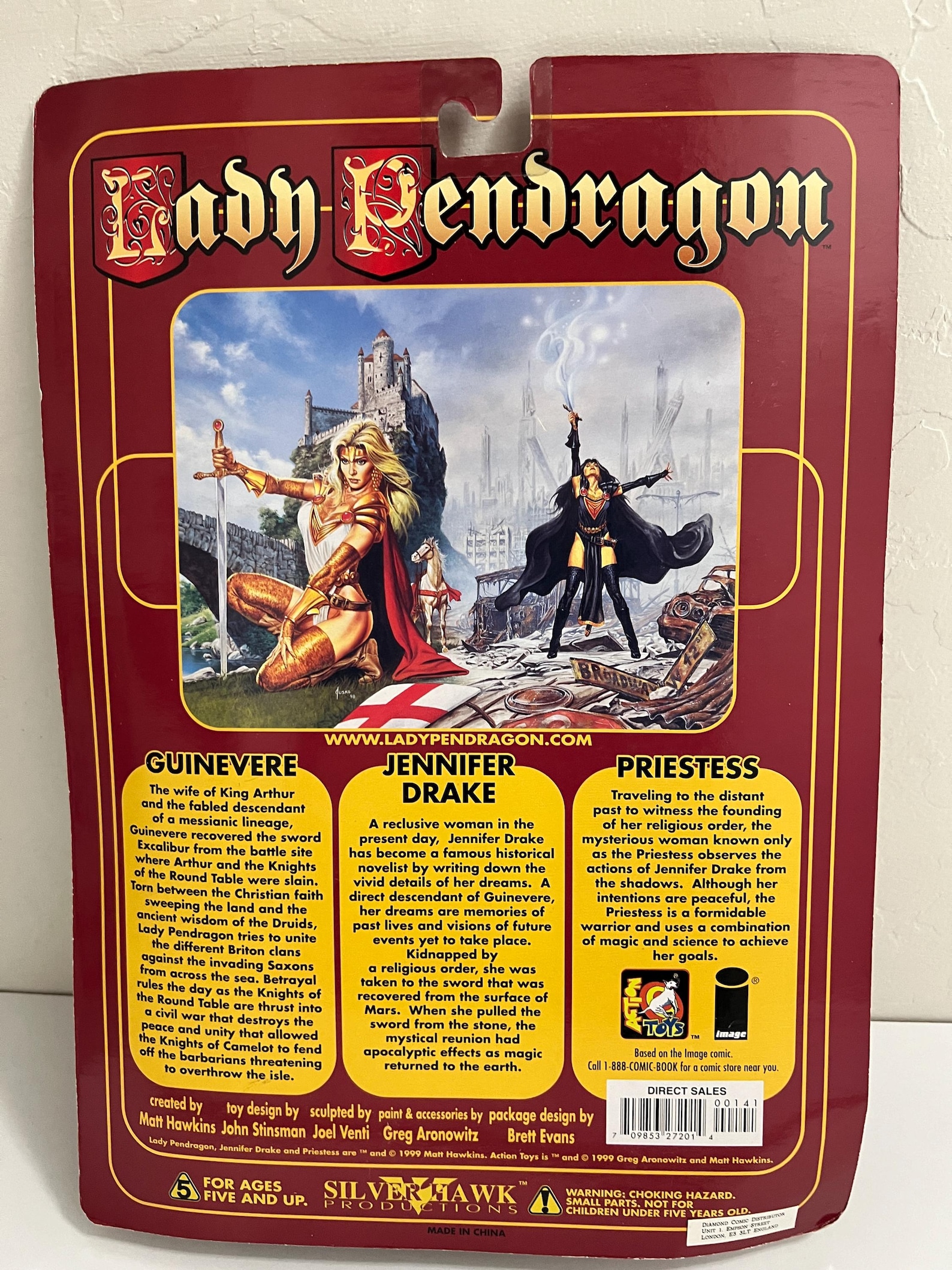 Action Toys Lady Pendragon Action Figure Image Comics Silverhawk ...