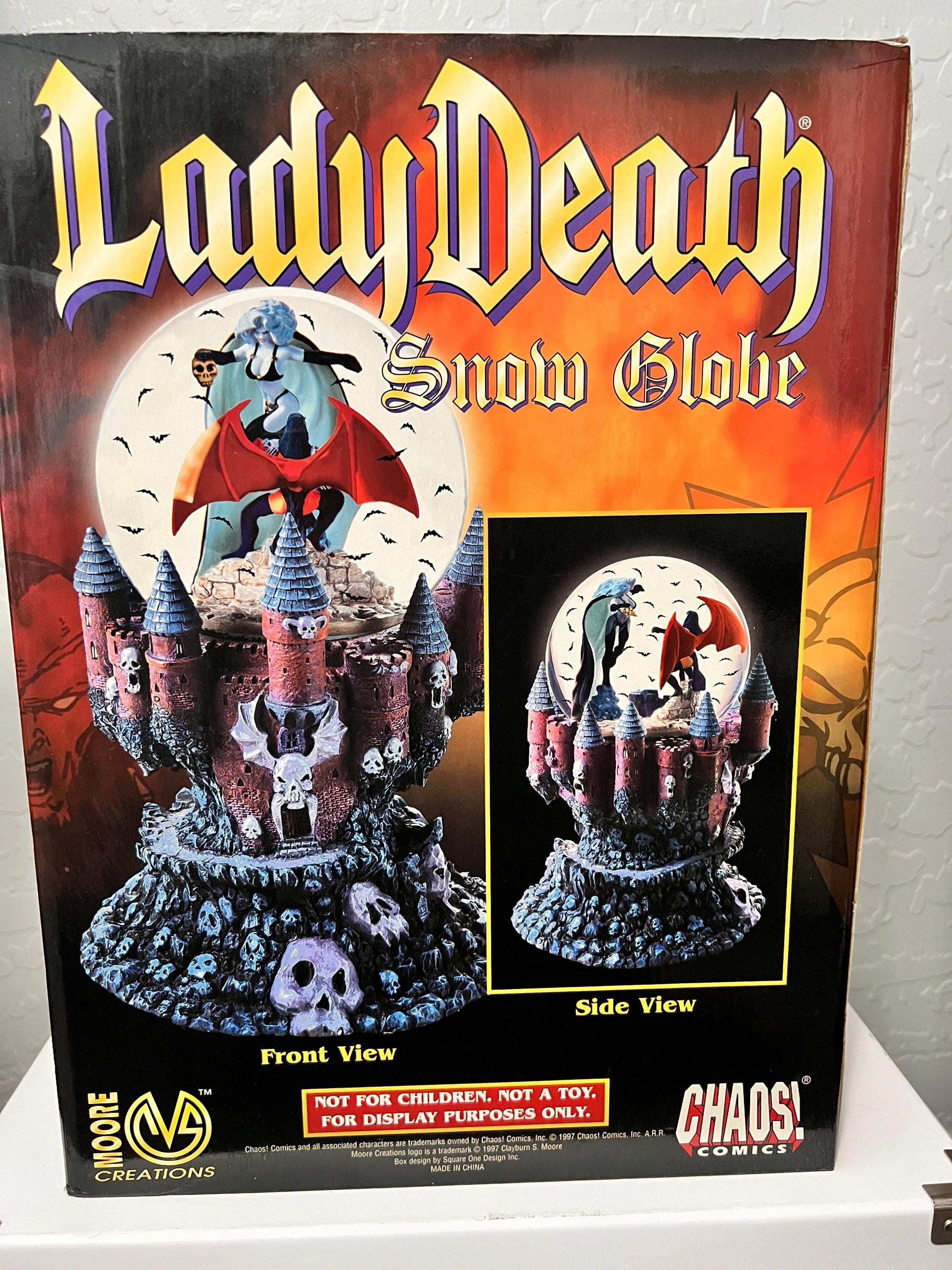 1997 Chaos Comics Lady Death V Purgatori Musical Snow Bats Globe 