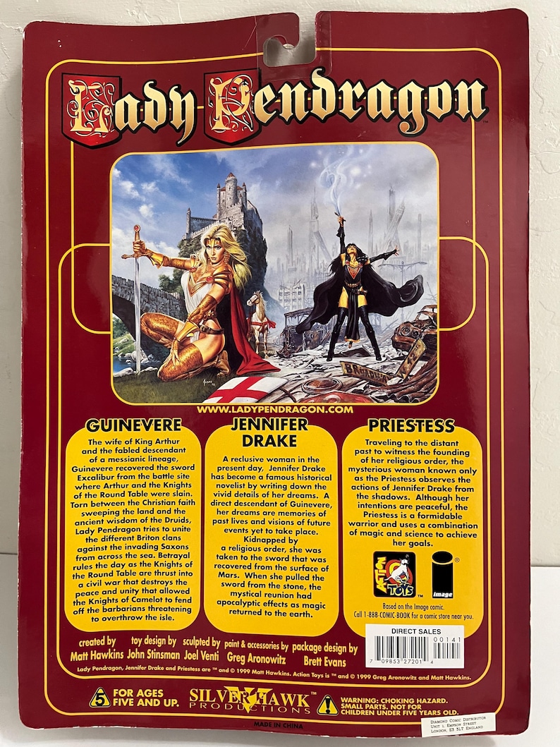 Action Toys Lady Pendragon Action Figure Image Comics Silverhawk ...