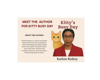 Kitty’s Busy Day – Divertente libro digitale per bambini / Scarica la storia stampabile (per bambini fino a 5 anni)