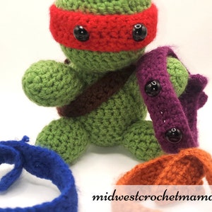 Teenager Schildkröte Ninja plüschig 4 in 1