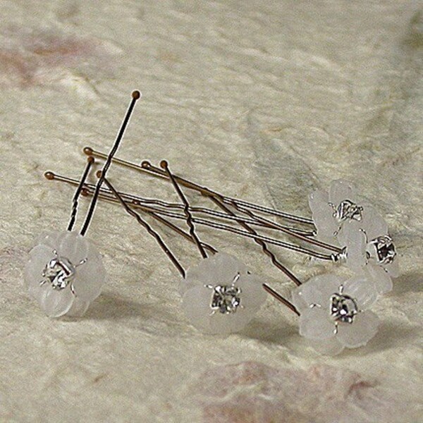 Sweet Little Buttercup Bridal Hairpins Set of 5