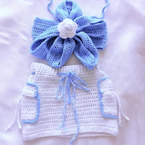 Crochet Baby Girl Set,Baby-Badeanzug,Baby häkeln Bikini-Set, Baby Short Set, handgemachte Baby-Bademode,Baby-Mädchen häkeln Sommer-Outfit