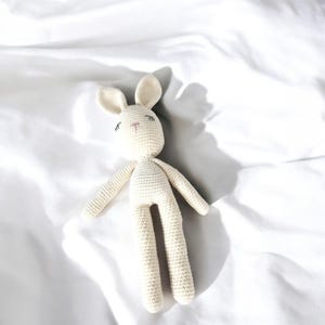 plush rabbit for newborn baby,crocheted plush toy,handmade toy rabbit,customizable toy