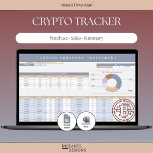 Krypto-Tracker für Google Tabellen & Excel | Portfolio-Tabelle | Kapitalgewinnrechner (FIFO-Methode) | Bitcoin-, Ethereum- und Altcoin-Tracker