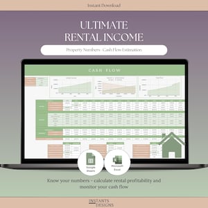 Rental Property Management Template | Income Expense Spreadsheet (Excel, Google Sheets)
