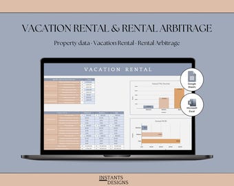 Airbnb Arbitrage Calculator Excel Google Sheets Rent to Rent Deal Analyzer Short Term Rental Property Income ROE Spreadsheet Real Estate