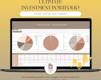 Google Sheets Investment Portfolio Tracker | Capital Gains, Transactions (Digital Download)