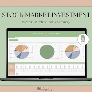 Planilhas Google - Rastreador do Mercado de Ações | Calculadora de Ganhos de Capital pelo Método FIFO | Rastreador de Portfólio e Planilha de Investimentos | Download Digital