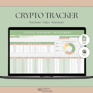 Cryptoportfoliotracker Google Spreadsheets en Excel | Spreadsheet FIFO-methode | Kapitaalwinstcalculator | Bitcoin Ethereum Altcoin-sjabloon