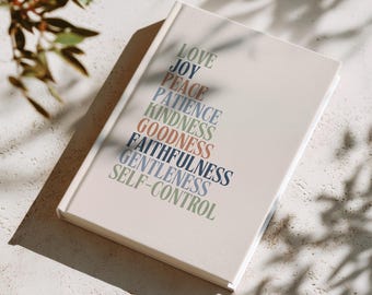 Fruit of the Spirit Personalized Journal | Custom Name Notebook | Christian Prayer Journal | Galatians 5:22-23 Personalized Gift