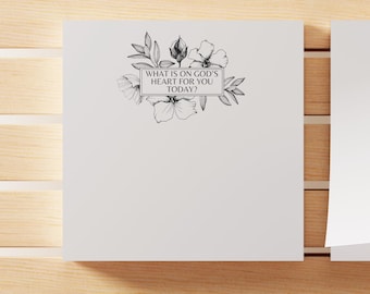 Floral Prayer Sticky Notes: Christian Gift for Women