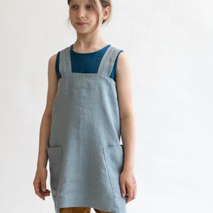 Kids apron pattern, Kids apron sewing pattern 5-16 years. Crossed back apron PDF pattern for kids