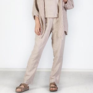 Trousers pattern PDF, Trousers sewing pattern with pockets, Cropped pants PDF, pants elastic waist